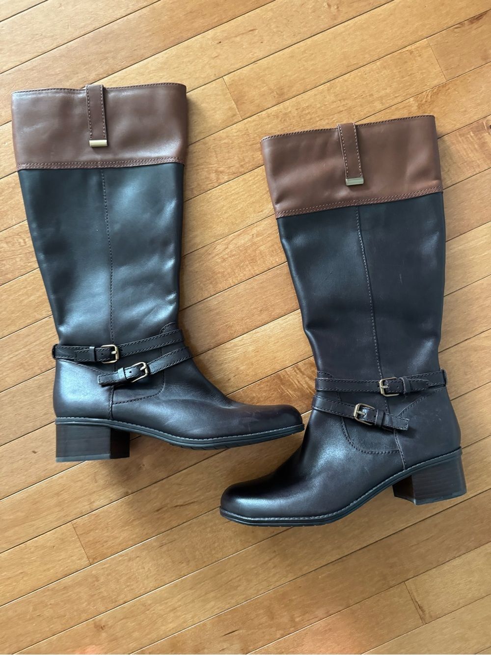 Bandolino Size 9 Women’s Tall Leather Brown Boots